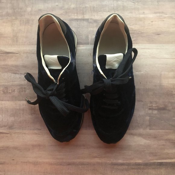 rag & bone Shoes - Rag & Bone Blue Velvet Lace Sneakers Size 36.5